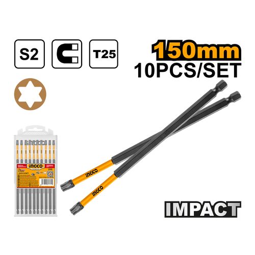 Jogo de Bits de Torção Torx T25 150mm INGCO