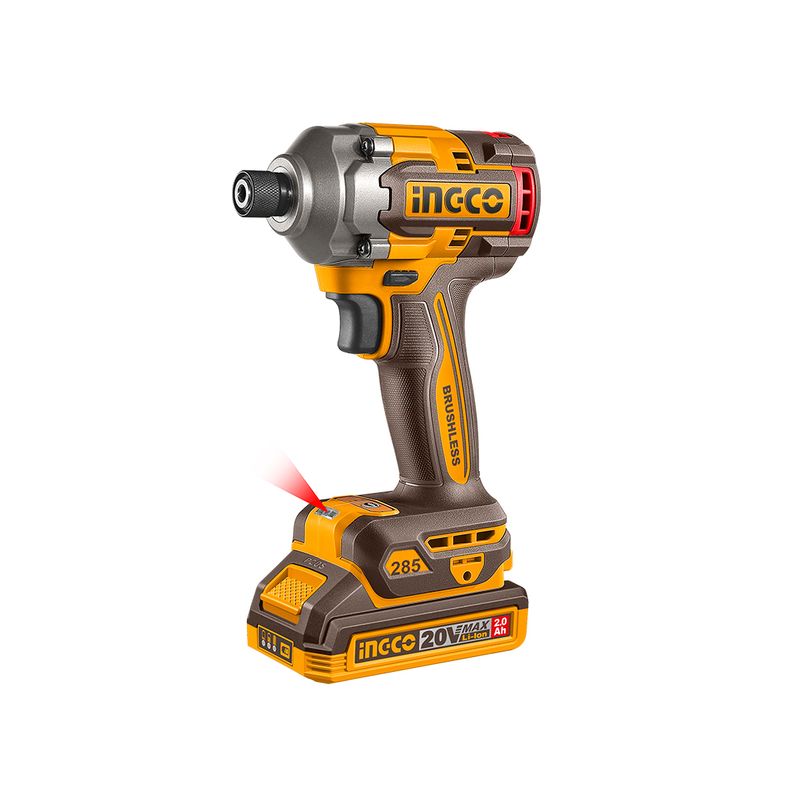 Parafusadeira de Impacto 285Nm 1/4 Pol à Bateria P20S INGCO - CIRLI2028-9