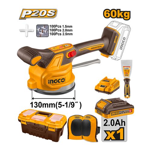 Maquina Para Assentar Piso à Bateria 20v Linha P20s INGCO