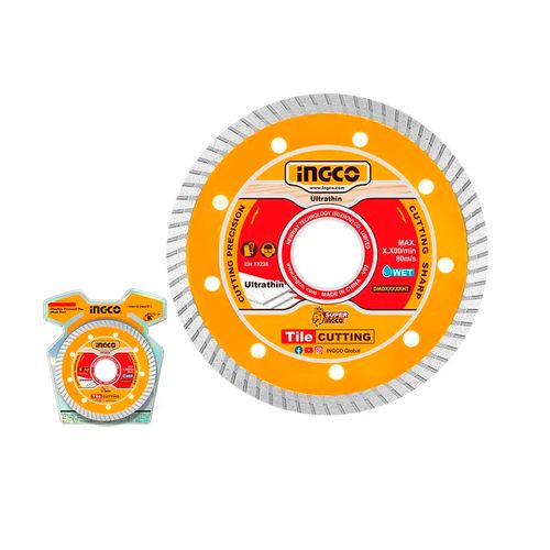 Disco Diamantado Ultrafino 4” (105mm X 20mm) INGCO