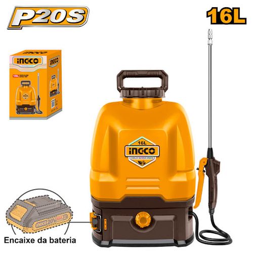 Pulverizador Costal 16L à Bateria 20V Linha P20S INGCO