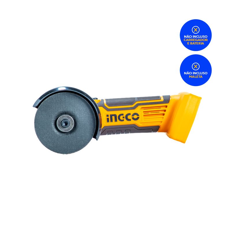 Mini Esmerilhadeira 3” 20V Linha P20S INGCO com Discos Inclusos – CAGLI19107-3
