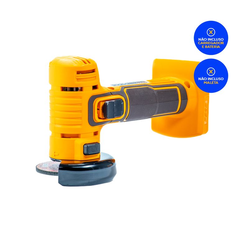 Mini Esmerilhadeira 3” à Bateria 20V Linha P20S INGCO Brushless – CAGLI19107-5