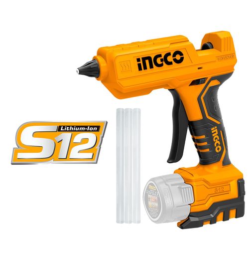 Pistola Aplicadora Cola Quente à Bateria 12V Linha S12 INGCO