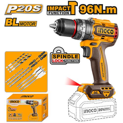 Parafusadeira/Furadeira BL 96 Nm À Bateria Linha P20S INGCO