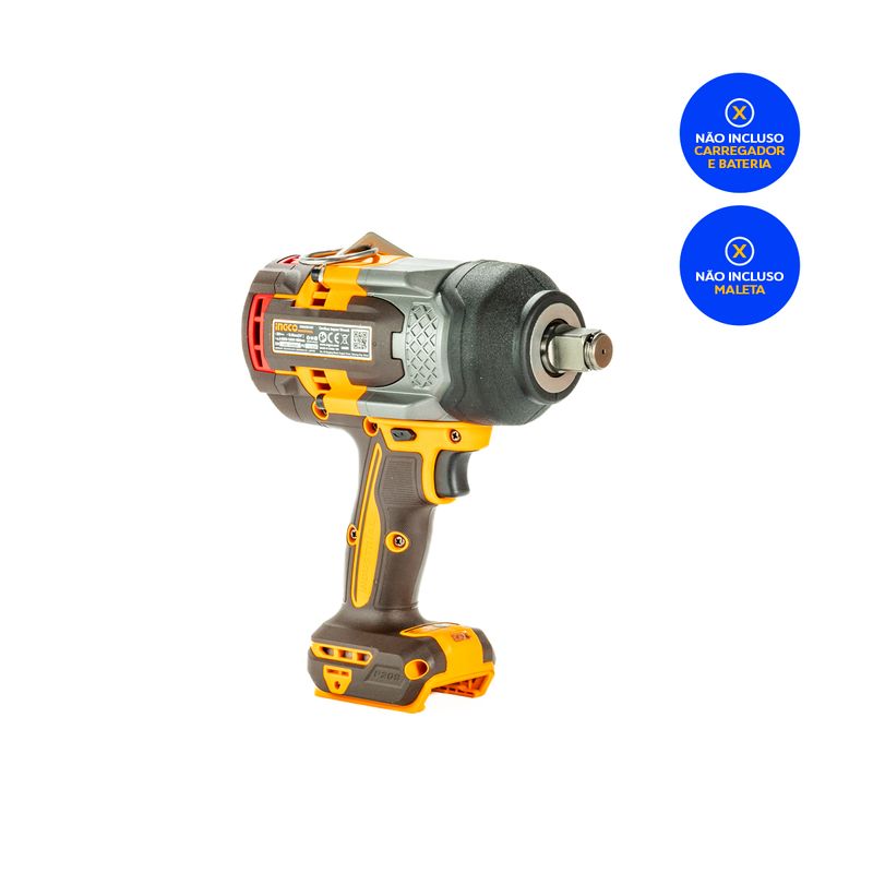 Chave de Impacto Brushless ½” INGCO com Bateria P20S – CIWLI203548-3