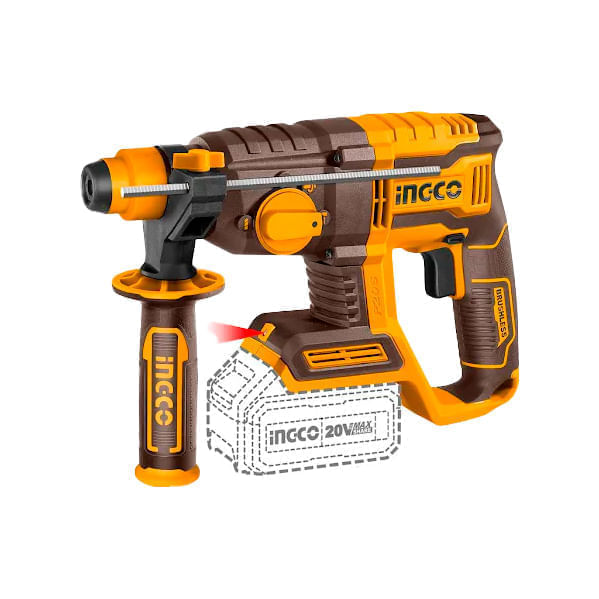 Martelete Combinado Brushless 20V INGCO com Maleta – CRHLI2038-6