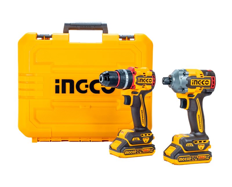 Combo Parafusadeira e Furadeira à Bateria 20V Linha P20S INGCO com Maleta – CKLI202779-7