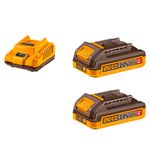 Kit com 1 Carregador e 2 Baterias 2.0Ah P20S INGCO - FBCPK22129-1