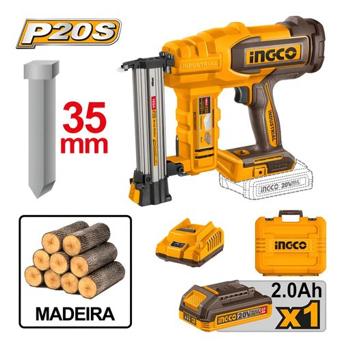 Pinador 35mm 1 Bat Linha P20S INGCO