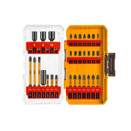 Conjunto de Bits e Soquetes de Impacto 31 pçs INGCO