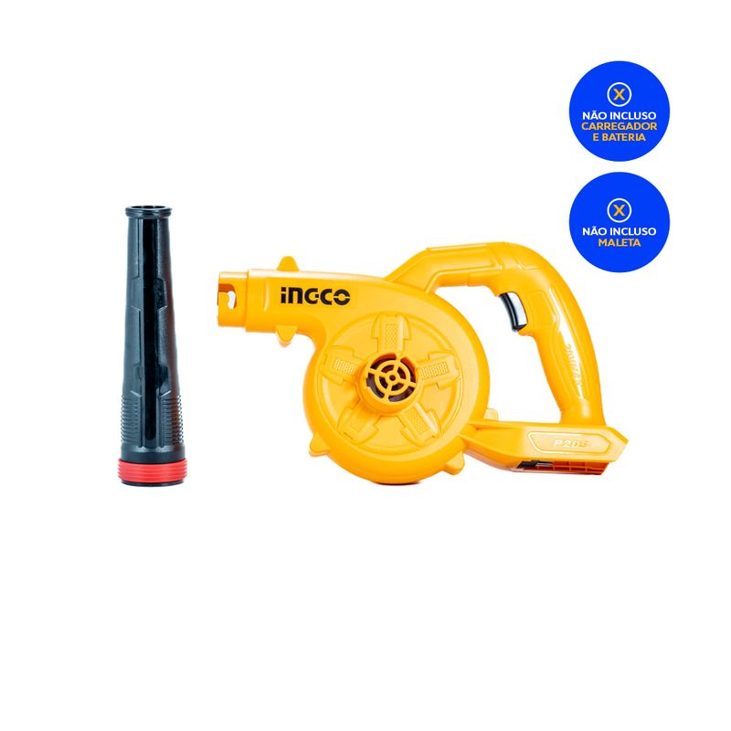 Soprador 20V INGCO Linha P20S Vista Superior