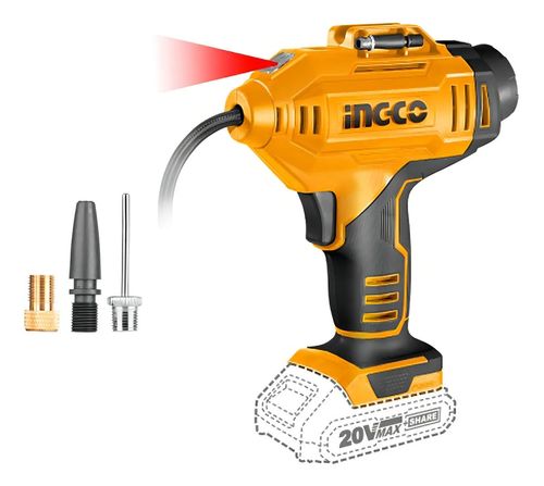 Compressor de Ar Tipo Pistola INGCO 150Psi Bateria 20V P20s