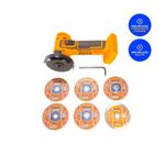 Mini Esmerilhadeira 3” à Bateria 20V INGCO com Discos Inclusos – CAGLI19107-7