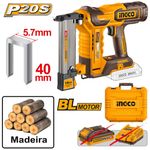 Grampeador 18GA à Bateria INGCO Linha P20S com Detalhes Laterais – CCSNLI6005_2