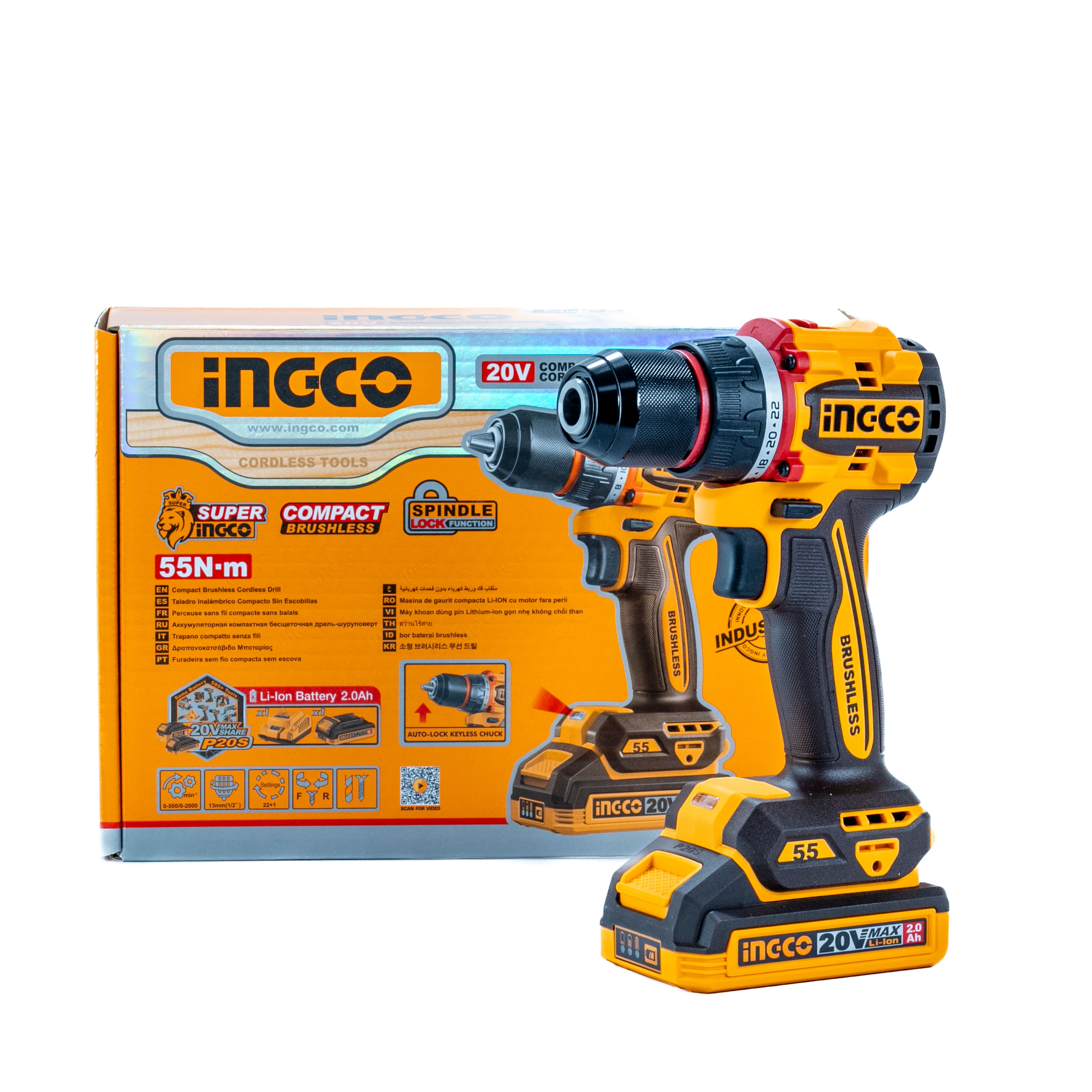 Parafusadeira Furadeira INGCO 20V P20S CDLI205581