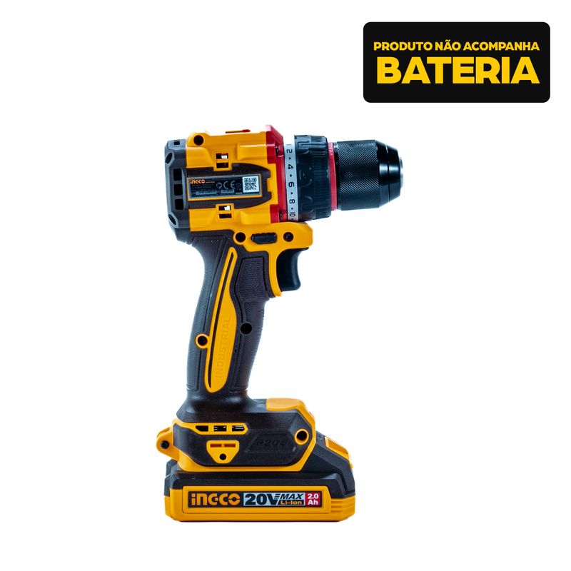 Parafusadeira Furadeira à Bateria 20V INGCO Linha P20S com Kit Completo – CDLI2055829-5