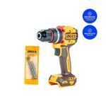 Parafusadeira e Furadeira à Bateria 20V INGCO Kit Completo com Maleta e Baterias