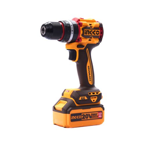 Parafusadeira Furadeira INGCO 66Nm BL Bateria 20V P20S