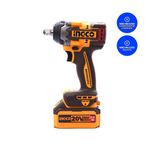 Chave de Impacto 500Nm INGCO Linha P20S Vista Lateral Ergonômica – CIWLI20501-2