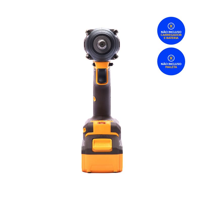 Chave de Impacto 500Nm 20V INGCO Linha P20S Vista Frontal – CIWLI20501-3