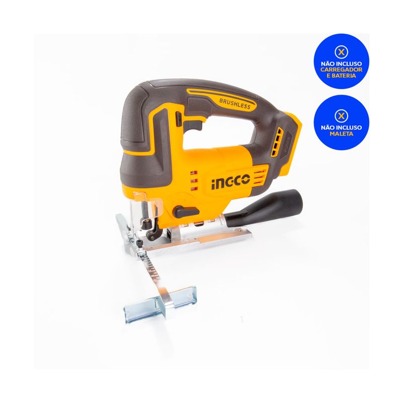 Serra Tico-Tico Brushless 20V à Bateria INGCO Linha P20S com Bateria e Carregador – CJSLI2018-5