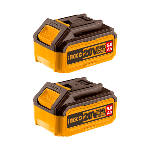 Kit com Baterias Íon-Lítio 5.0Ah 20V Linha P20S INGCO