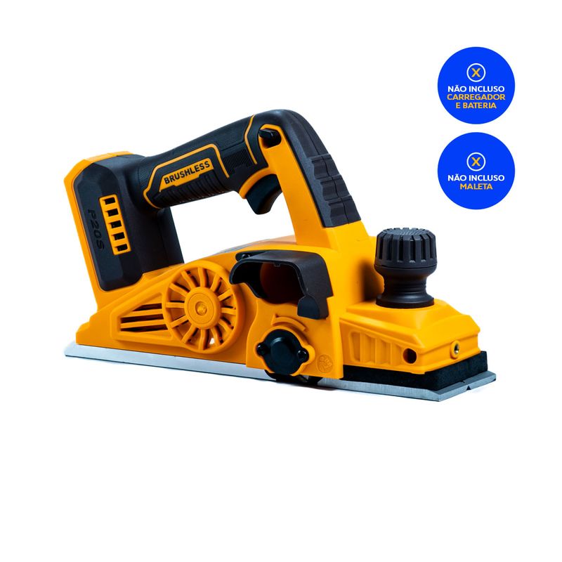 Plaina Brushless à Bateria 20V P20S INGCO Vista Superior - CRLI20401-3