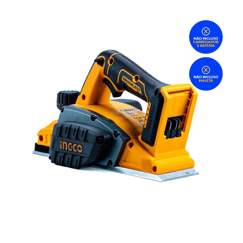 Plaina Brushless à Bateria 20V P20S INGCO Vista Traseira - CRLI20401-4