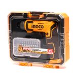 Parafusadeira Articulável 8V 1/4” 6Nm USB-C INGCO Vista Lateral com Maleta