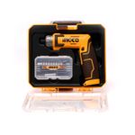 Parafusadeira Articulável 8V 1/4” 6Nm USB-C INGCO Maleta Fechada