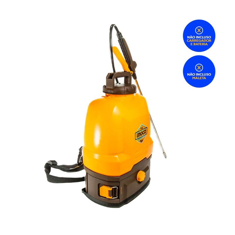 Pulverizador Costal 16L à Bateria 20V INGCO Linha P20S Vista Lateral – CSPLI2016-2