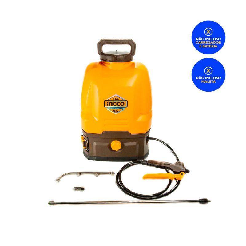 Pulverizador Costal 16L à Bateria 20V INGCO Linha P20S com Acessórios – CSPLI2016-5