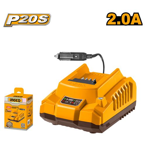 Carregador de Bateria Veicular 2.0A P20S INGCO