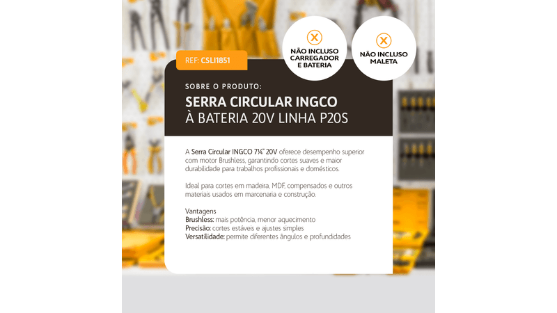 Serra Circular Brushless 7¼