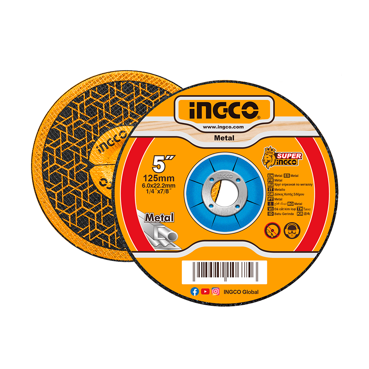 Disco de Desbaste INGCO 5" (125mm)