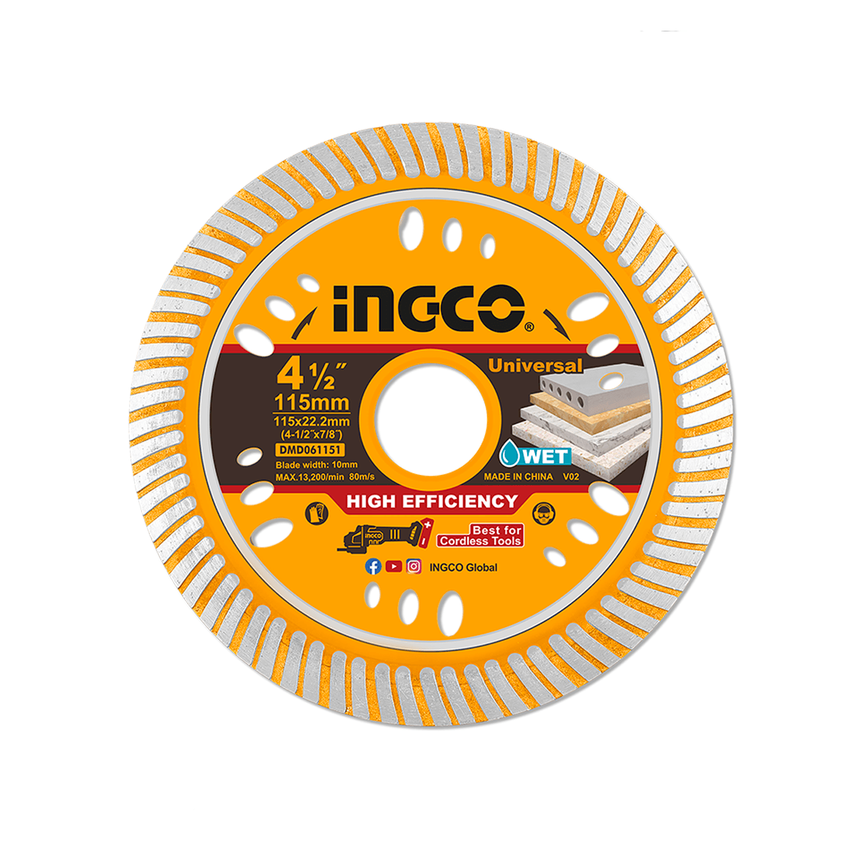 Disco Diamantado INGCO 2" (115mm)