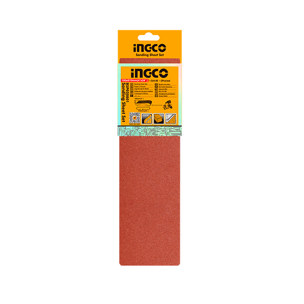 Lixa INGCO 100mm 2 Peças