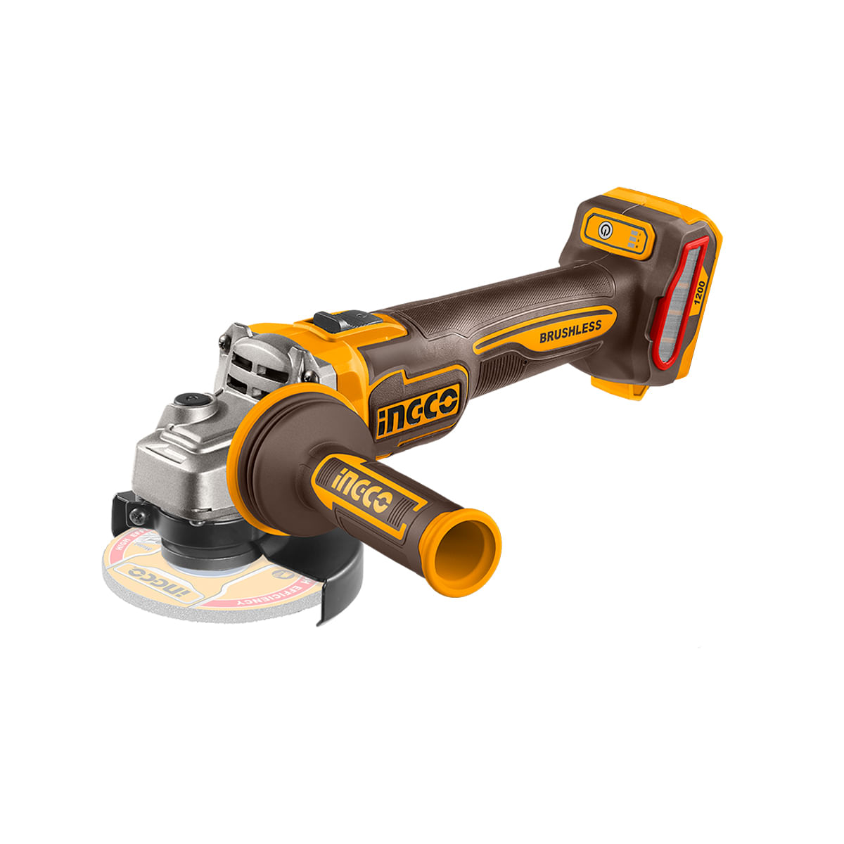 Esmerilhadeira Angular BL INGCO 4.1/2" 1200W Max à Bateria 20V Linha P20S sem Bateria