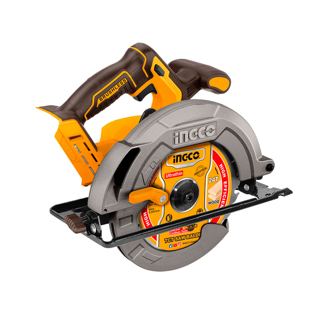 Serra Circular BL INGCO 1/4" à Bateria 20V Linha P20S sem Bateria