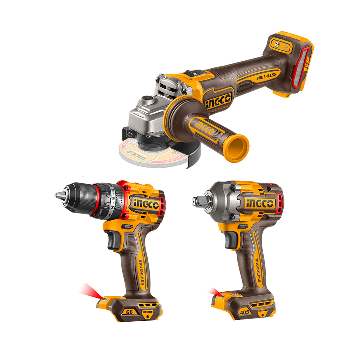 Combo 3 Ferramentas Bateria 20V Linha P20S INGCO