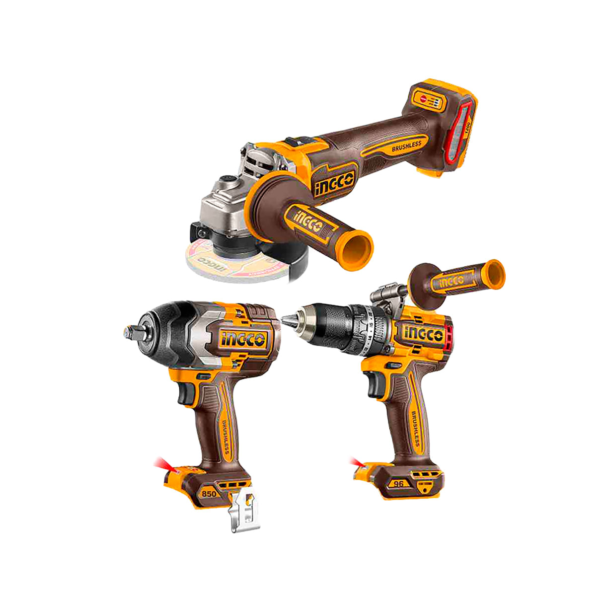 Combo BL INGCO 1/2" à Bateria 20V Linha P20S C/ 2 Baterias 4Ah