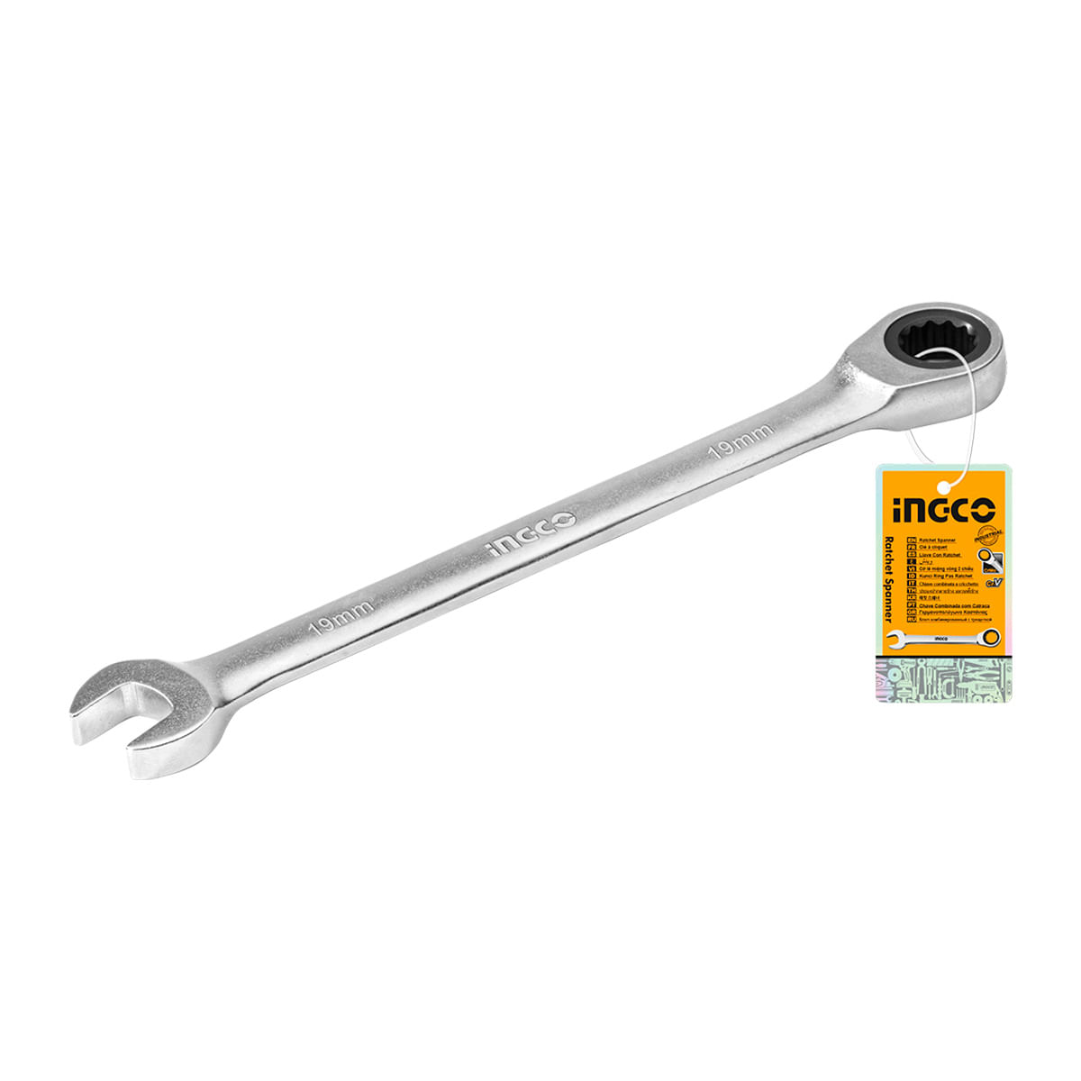Chave Combinada Catraca 19mm CR-V INGCO