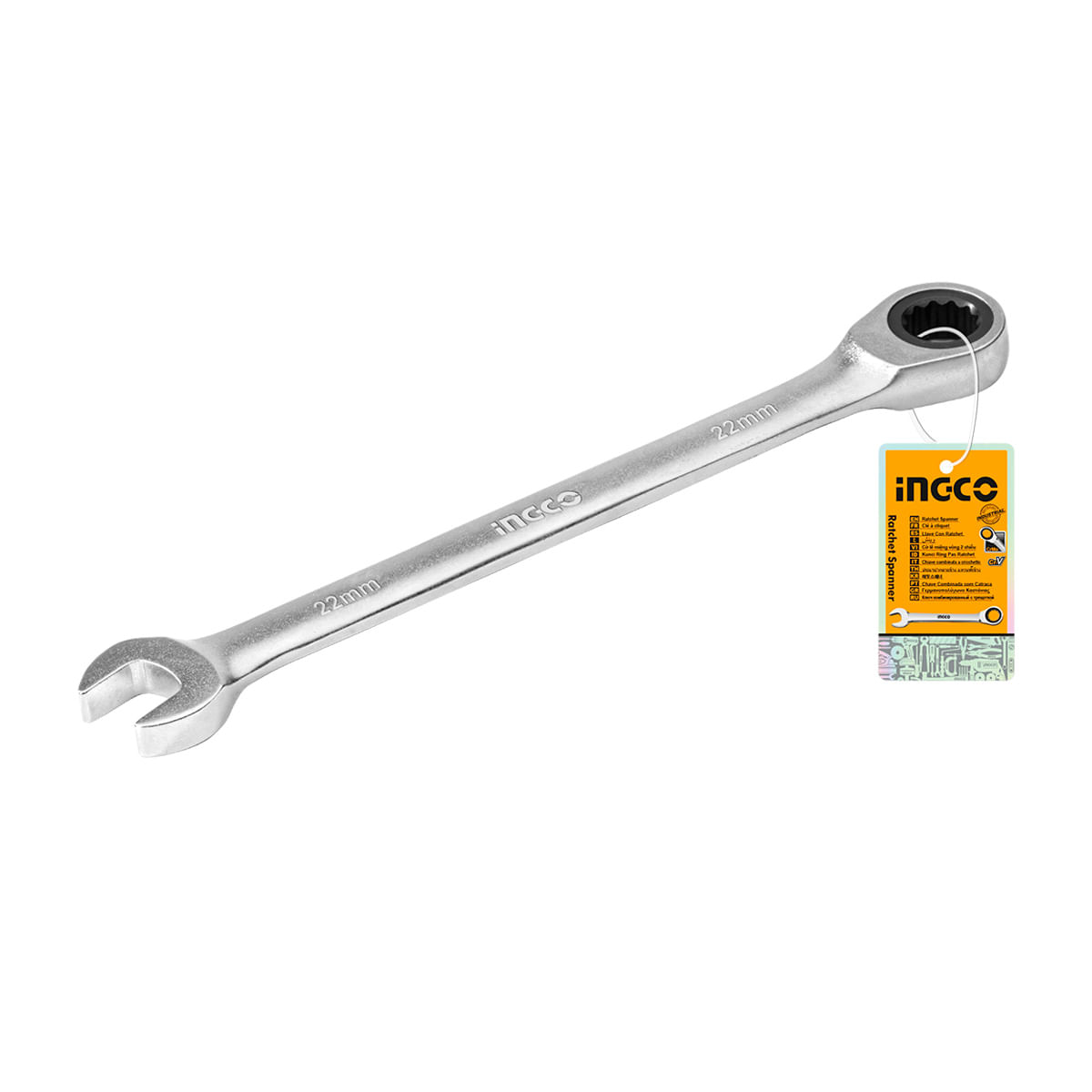 Chave Combinada Catraca 22mm CR-V INGCO