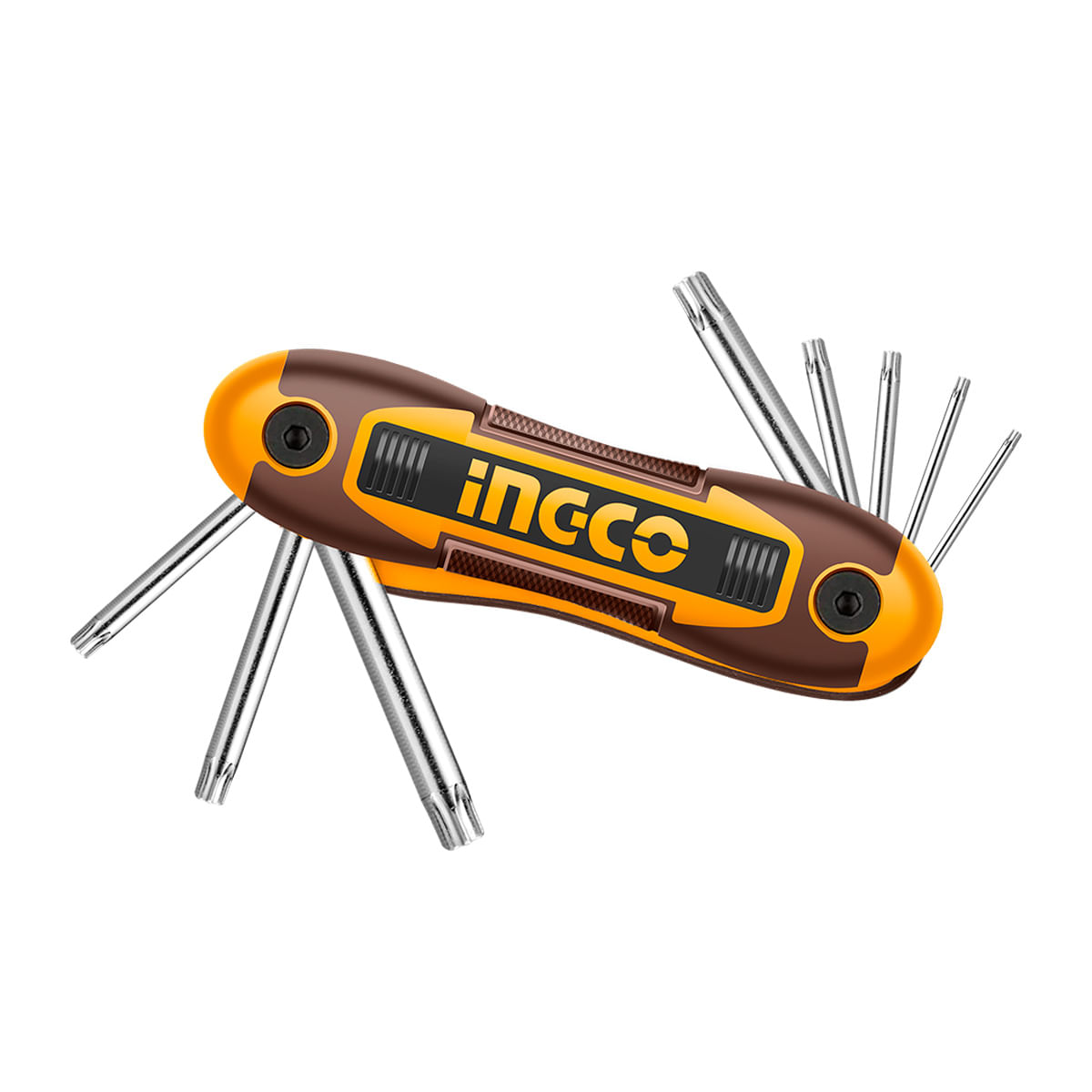 Jogo de Chaves Torx Canivete 8 Peças T9-T40 CR-V INGCO