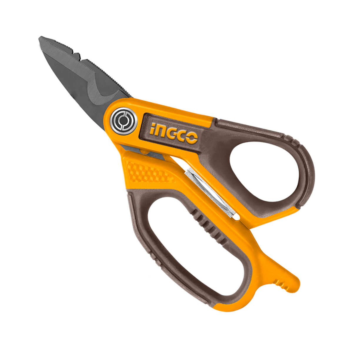 Tesoura Eletricista 7" Aço Inox com Titânio INGCO